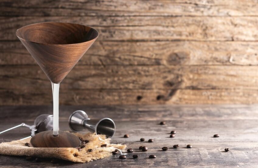 Wooden Martini Glasses