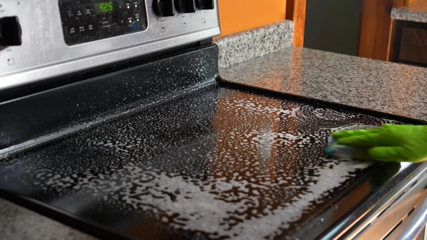 Remove Burn Marks Glass Stove Top natural